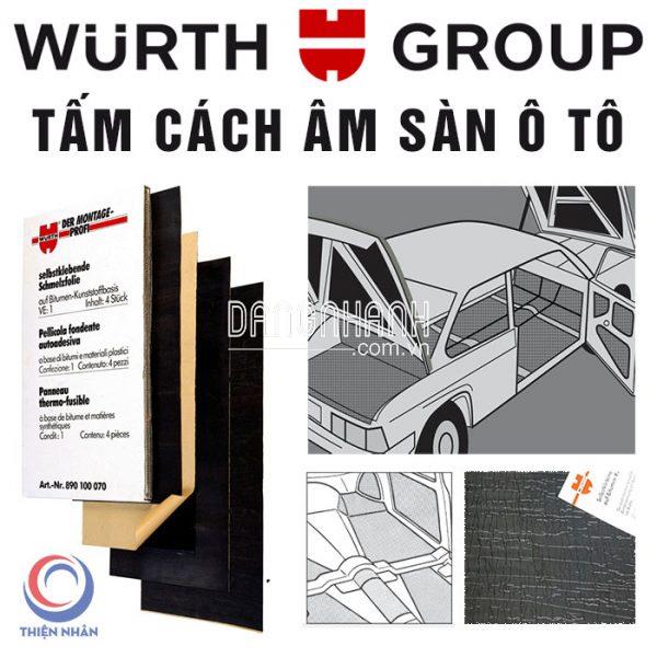 Tấm cách âm sàn ô tô Bitumen Polymer hãng Wurth