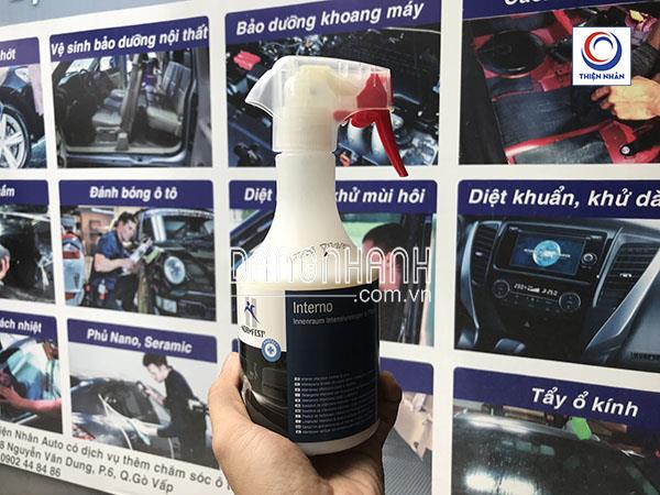 Chai vệ sinh bảo dưỡng nội thất da ô tô, xe hơi 500ml – Interno Normfest