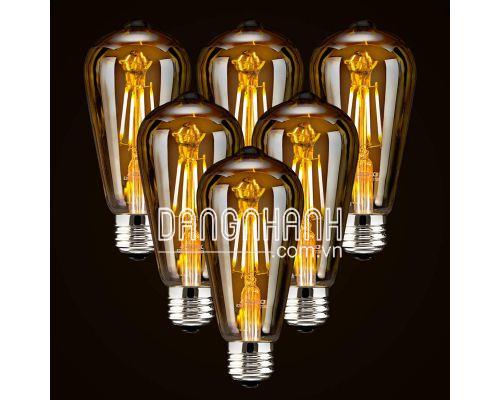 BỘ 6 BÓNG LED EDISON ST64 BÓNG ĐÈN VINTAGE