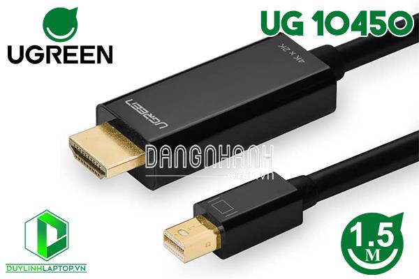 Cáp Mini Displayport to HDMI dài 1,5m hỗ trợ 4K 2K Ugreen 20848