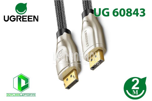 Cáp Displayport 1.4 dài 2m hỗ trợ 8K/60Hz Ugreen 60843