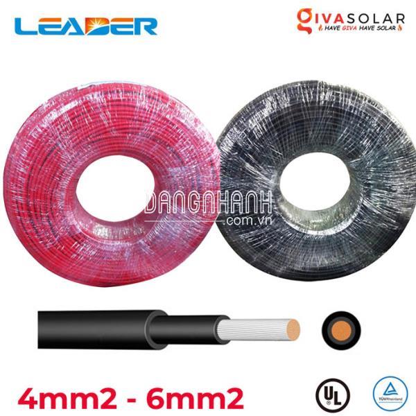 Dây cáp điện năng lượng mặt trời Leader 4mm2, 6mm2