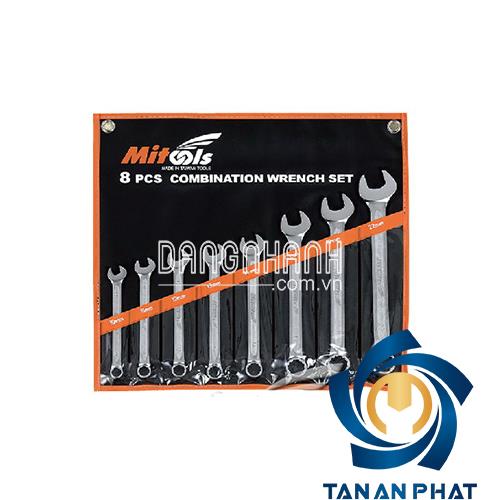 Bộ cờ lê vòng miệng MITOOLS 1010105, satin bóng 8 chi tiết