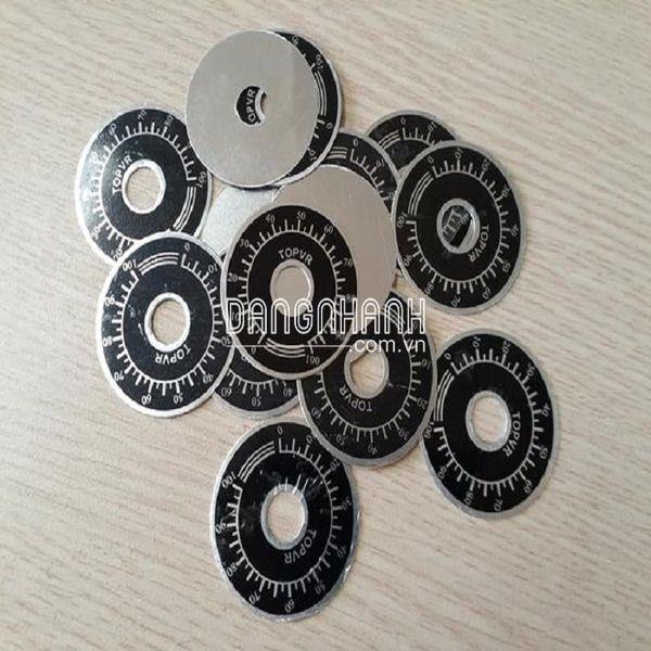 NHÃN, VẠCH CHIA MỨC 0-100  SỬ DỤNG DÁN  CHO BIẾN TRỞ