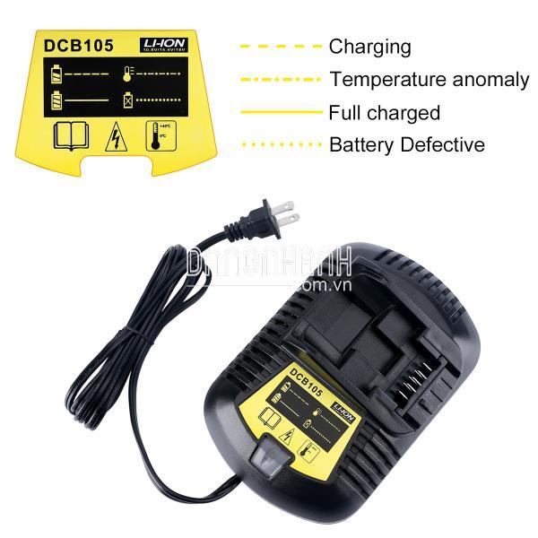 Đế sạc pin DCB105 cho dụng cụ điện cầm tay Dewalt (220V)