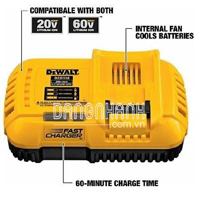 Đế sạc pin Dewalt DCB118B 20v-60v MAX FLEXVOLT