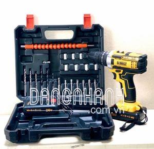 Máy Khoan Pin DeWalt 26V 3 chế độ - Tặng Phụ kiện 24 món