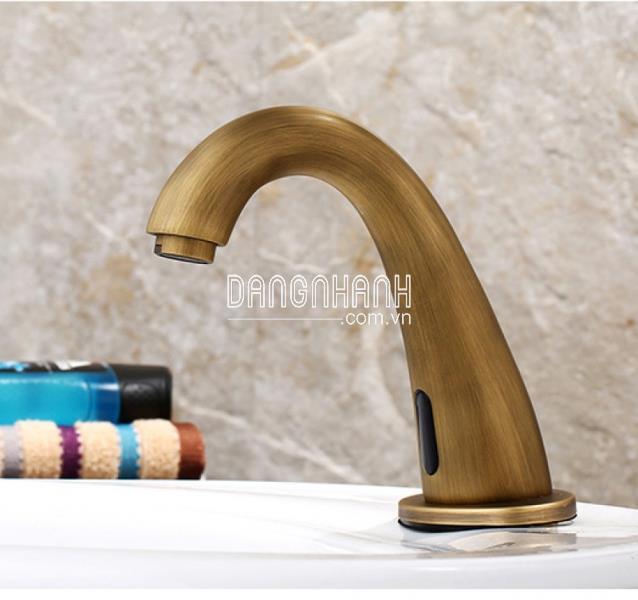 VÒI NƯỚC LAVABO ĐỒNG CẢM ỨNG HỒNG NGOẠI CỔ ĐIỂN 046