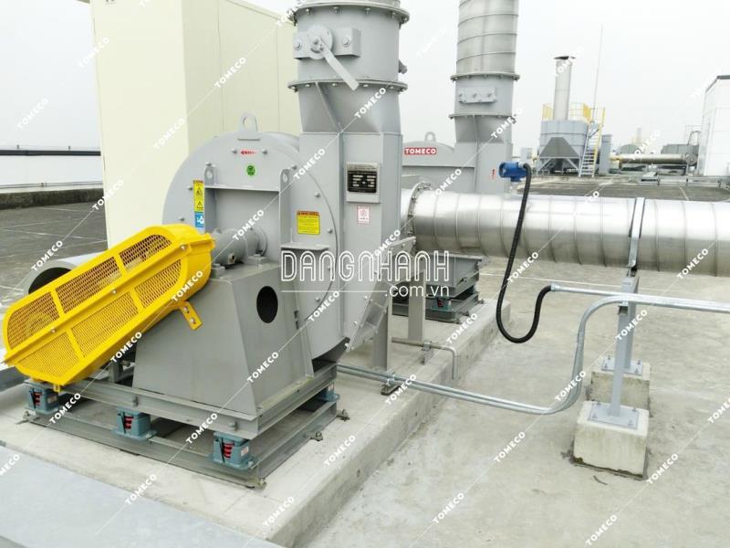 TOMECO Lắp Đặt Quạt Thông Gió Công Nghiệp Cho Nhà Máy Hàn Quốc