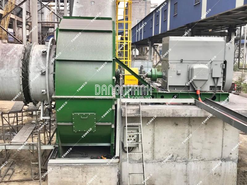 TOMECO LẮP Đặt Quạt Ly Tâm Hút Lọc Bụi Thép Công Suất 200.000m3/h