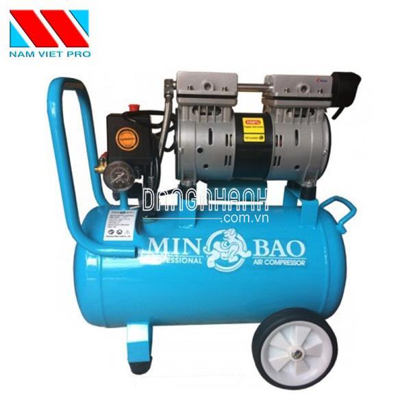 MÁY BƠM HƠI MINI KHÔNG DẦU 1HP MINBAO MB-024L, BÌNH CHỨA 24L