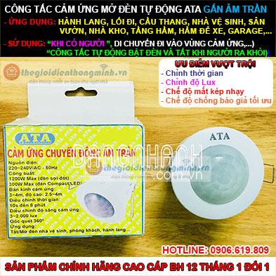 CẢM BIẾN HỒNG NGOẠI GẮN ÂM TRẦN ATA