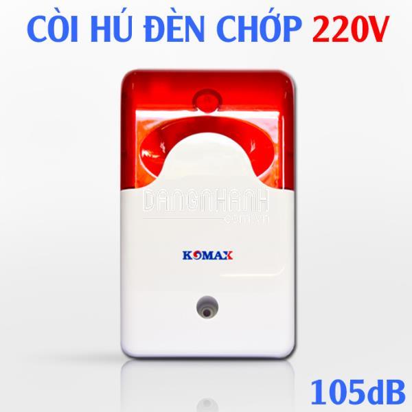 Còi hụ điện 220V KM-A09 có đèn flash