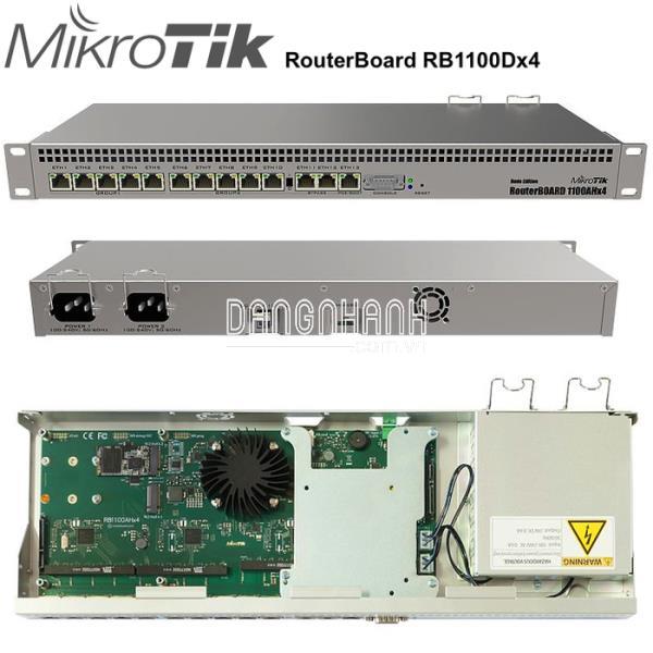 THIẾT BỊ ROUTER MIKROTIK RB1100AHX4 - 13 CỔNG MẠNG GIGABIT - 500 USER