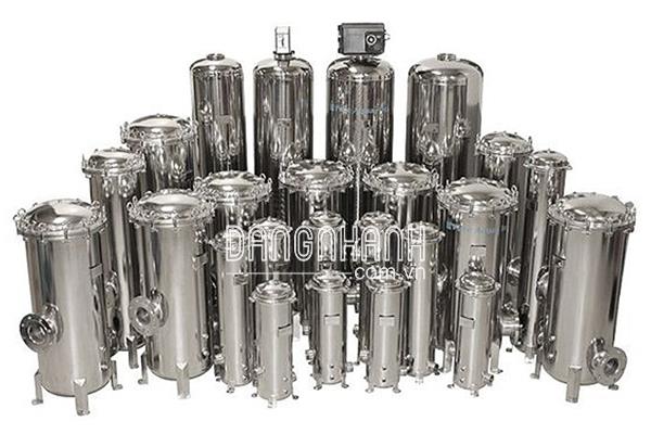 Phin lọc nước inox, chứa từ 3 - 10 lõi