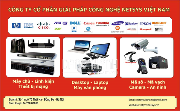 0106831847 - CÔNG TY CP GIẢI PHÁP CÔNG NGHỆ NETSYS VIỆT NAM