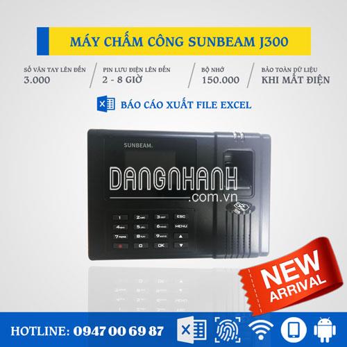 Máy Chấm Công Vân Tay Và Thẻ SUNBEAM J300