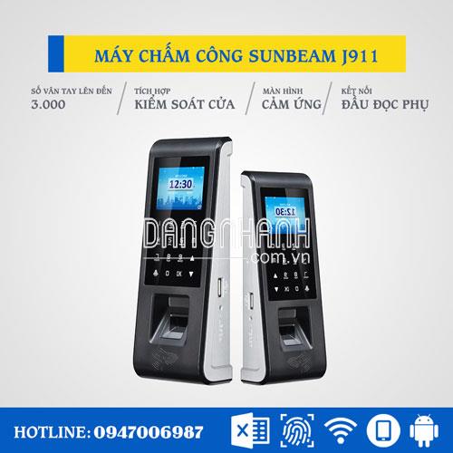 Máy Chấm Công Vân Tay Và Thẻ SUNBEAM J911