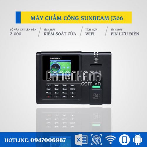 Máy Chấm Công Vân Tay Và Thẻ SUNBEAM J366