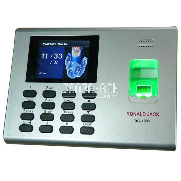 MÁY CHẤM CÔNG VÂN TAY RONALD JACK DG1000 + PIN LƯU ĐIỆN