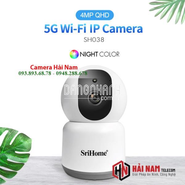 Camera Wifi Srihome 4MP ghi hình màu ban đêm