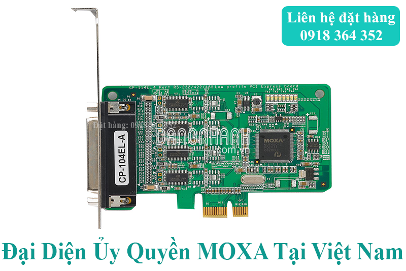 Card PCIe với 4 cổng RS-232 kèm cáp cổng DB9 Male; Đại Lý Moxa Việt Nam