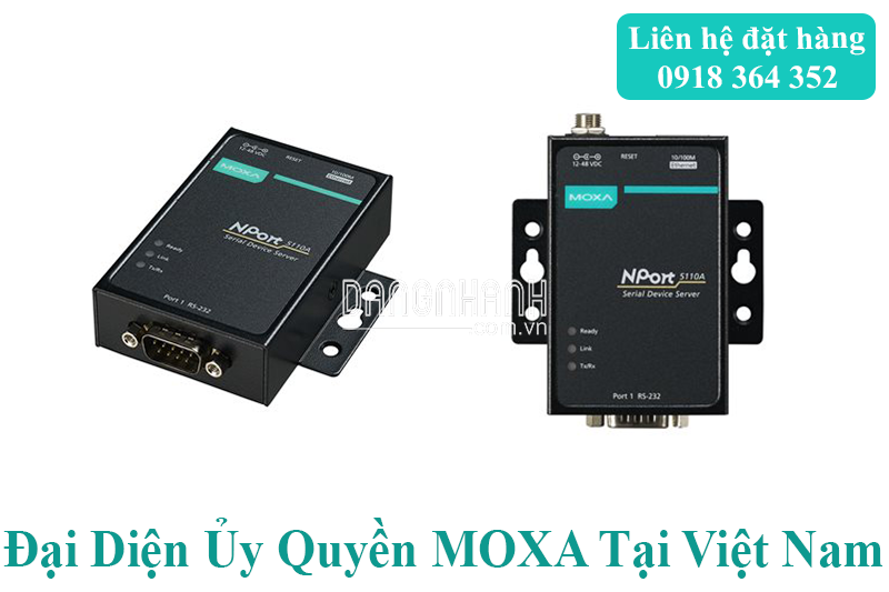 Nport 5410; Bộ chuyển đổi 4 cổng Serial RS232 sang 1 cổng Ethernet; Đại Lý Moxa Việt Nam