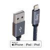 Dây cáp Lightning bọc da tiêu chuẩn MFI Bagi chính hãng cho Iphone
