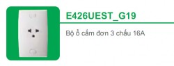 Bộ ổ cắm đôi 3 chấu 16A (E426UEST_G19)