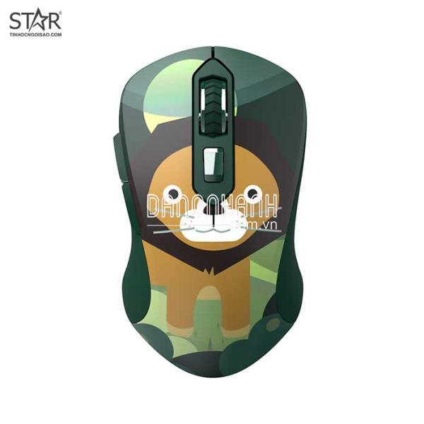 Chuột Không Dây Dare-U LM115G Multi-Color Lion (Xanh Rêu)
