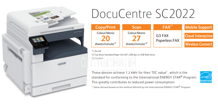 MÁY PHOTOCOPY FUJI XEROX DOCUCENTRE SC2022