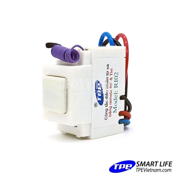 Công tắc điều khiển từ xa bằng 2 loại remote TV & RF RI01 (hạt tròn)