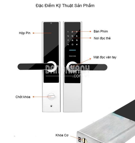 Khóa thông minh bàn phím vân tay kích hoạt Zigbee -TL300Z