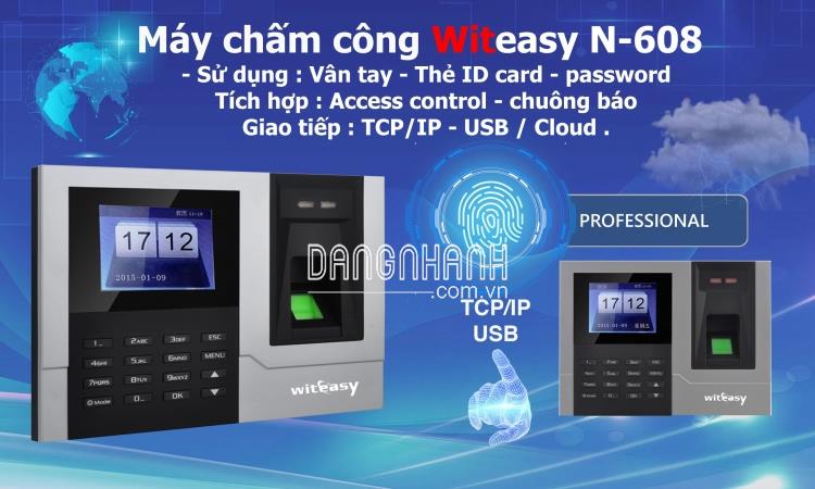 Máy chấm công vân tay WITEASY N-608