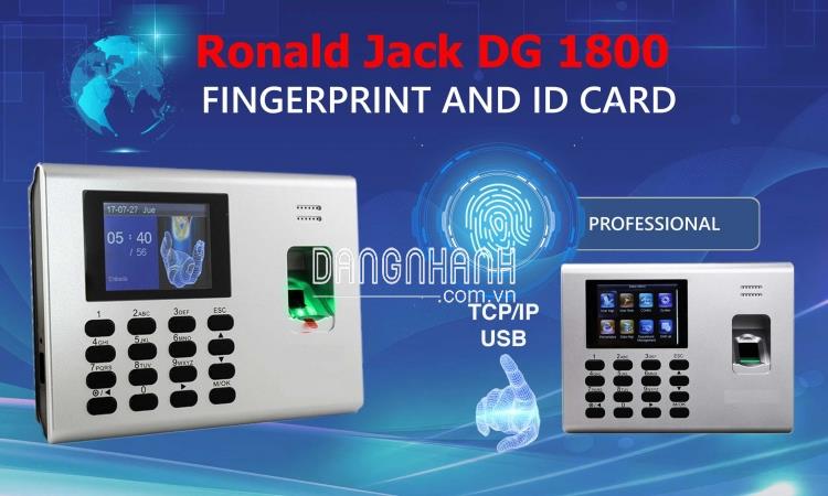 MÁY CHẤM CÔNG VÂN TAY Ronald Jack DG 1800