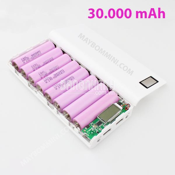 Box sạc pin dự phòng 8 cell 30000 mAh