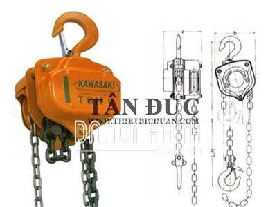 PA LĂNG XÍCH KÉO TAY ELEPHANT 3 TẤN 3M