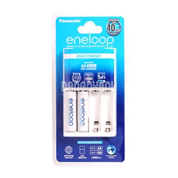 Bộ Pin + Sạc Panasonic AA 2000mAh KJ51 (2V)