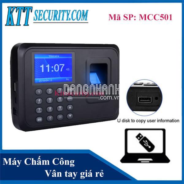 Máy chấm công vân tay giá rẻ | MCC501 [Tặng USB]
