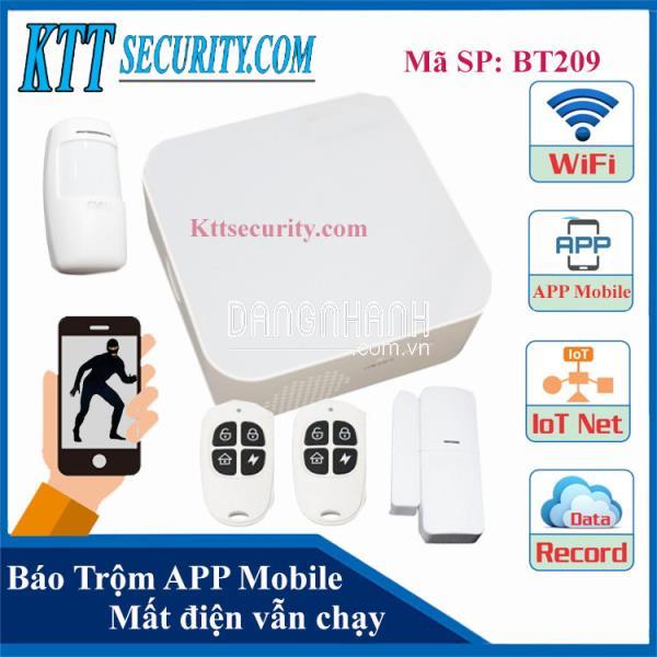 Báo trộm qua wifi BT209 - Quản lý trên APP mobile Gia Đình