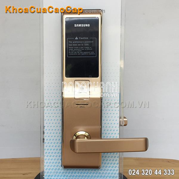 KHÓA CỬA VÂN TAY SAMSUNG SHS-H705 VÀNG GOLD