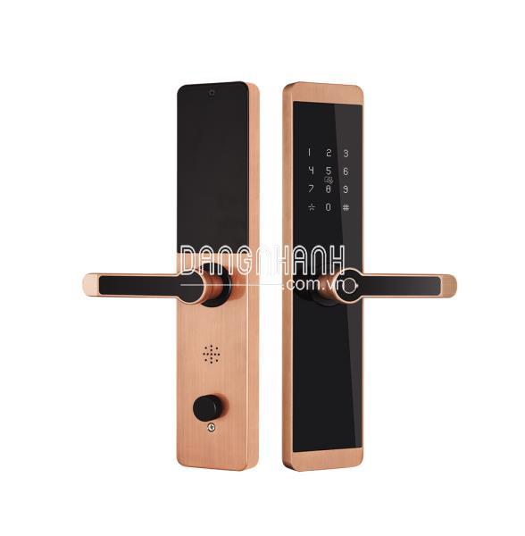 KHÓA VÂN TAY KASSLER KL-600 APP MOBI- MÀU ĐỒNG (QUẢN LÝ VÀ MỞ KHOÁ APP WIFI.)