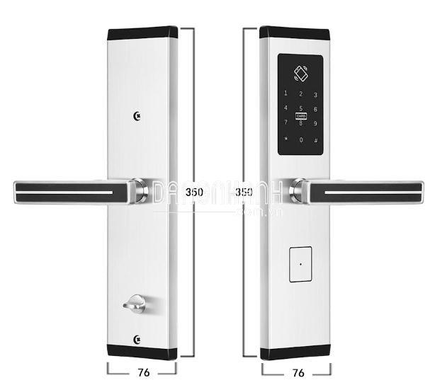 KHÓA CỬA THÔNG MINH KASSLER KL-667- MÀU BẠC (APP BLUETOOTH MOBILE)