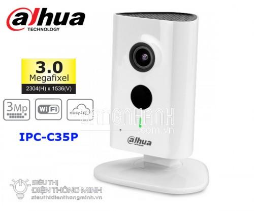 Camera IP Dahua IPC-C35P (3.0MP, wifi, góc rộng)