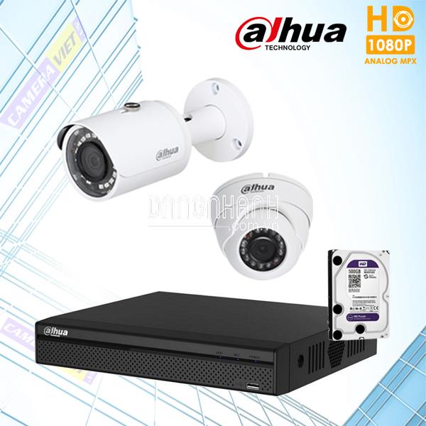 Trọn Bộ 02 Camera – DAHUA 2.0 – fullHD 1080p