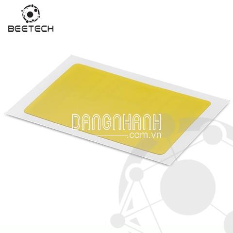 Label PET yellow rect 34x54MM UHF MR6-P