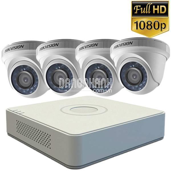 Trọn bộ 5-8 Camera + Đầu ghi hình 8 kênh HIKVISION độ phân giải 2 Megapixel full HD giá rẻ (thân tròn)