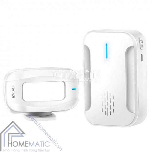 CHUÔNG BÁO KHÁCH KHÔNG DÂY HỌC LỆNH THÔNG MINH CACAZI C12