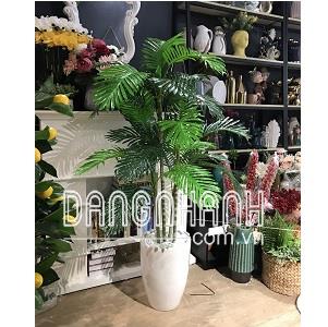 Cây dừa giả trang trí nội thất cao 1,6m chậu 5 cây như hình