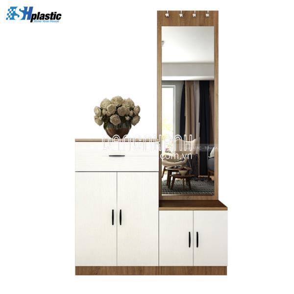 TỦ GIÀY NHỰA THÔNG MINH LIỀN GƯƠNG / SHPLASTIC TG30